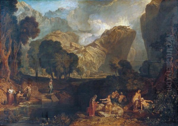 The Goddess of Discord Choosing the Apple of Contention in the Garden of the Hesperides. - view 1