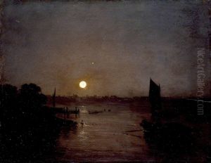 Moonlight, a Study at Millbank by J. M. W. Turner