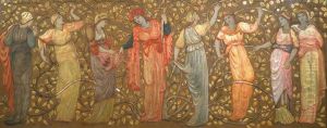 Frieze of Eight Women Gathering Apples by Edward Burne-Jones