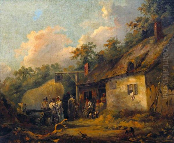 Peasants outside an Inn - view 1