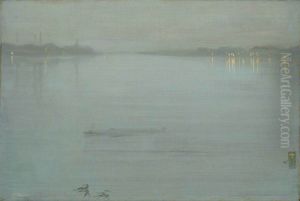 Blue and Silver - Cremorne Lights by James McNeill Whistler