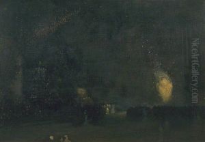 Black and Gold - The Fire Wheel by James McNeill Whistler