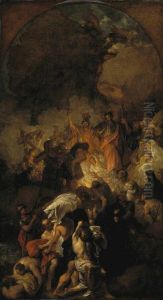 Sketch for 'St Paul Shaking off the Viper' by Benjamin West