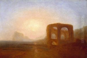 Seacoast with Ruin, probably the Bay of Baiae by J. M. W. Turner