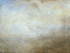 Seascape with Distant Coast by J. M. W. Turner
