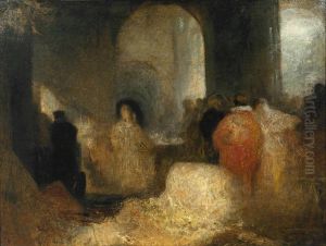 Dinner in a Great Room with Figures in Costume by J. M. W. Turner