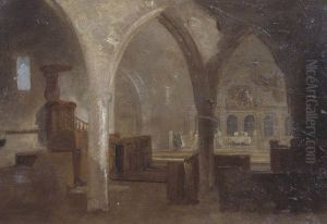 Interior of a Gothic Church by J. M. W. Turner