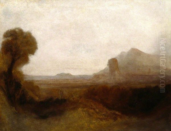 Italian Landscape with a Tower - view 1