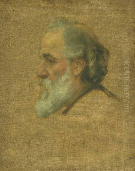 Sketch of Alphonse Legros - view 1