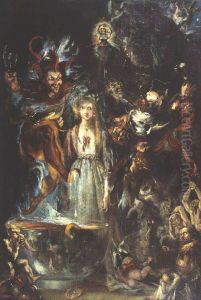 Fantasy Based on Goethe's 'Faust' by Theodor Von Holst