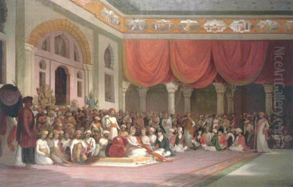 Sir Charles Warre Malet, Concluding a Treaty in 1790 in Durbar with the Peshwa of the Maratha Empire - view 1