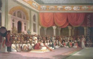 Sir Charles Warre Malet, Concluding a Treaty in 1790 in Durbar with the Peshwa of the Maratha Empire