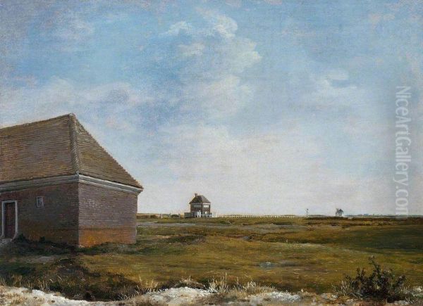 Newmarket Heath, with a Rubbing-Down House - view 1