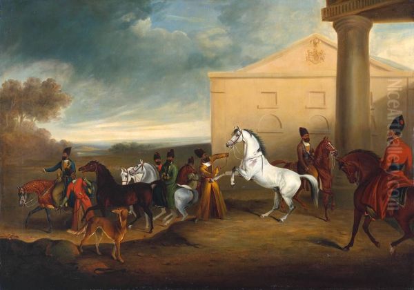 A Representation of the Persians in the Costume of their Country, Attending at Carlton Palace - view 1