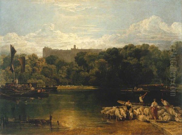 Windsor Castle from the Thames - view 1