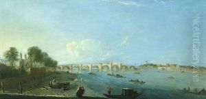 Westminster Bridge under Construction