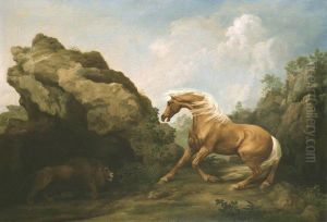 Horse Frightened by a Lion