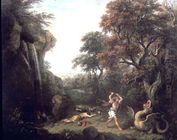 A Landscape with the Story of Cadmus Killing the Dragon. - view 1