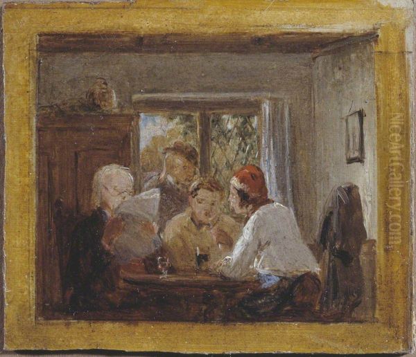 Study for 'A Letter from the Colonies' - view 1