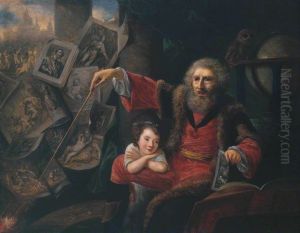Sketch for 'The Conjuror' by Nathaniel Hone