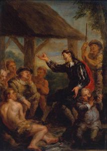 Don Quixote Addressing the Goatherds by John Vanderbank