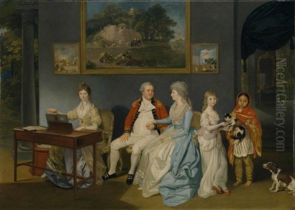 Colonel Blair with his Family and an Indian Ayah - view 1