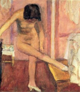 Nude Bending Down by Pierre Bonnard