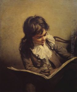 A Boy Reading by Ramsay Richard Reinagle