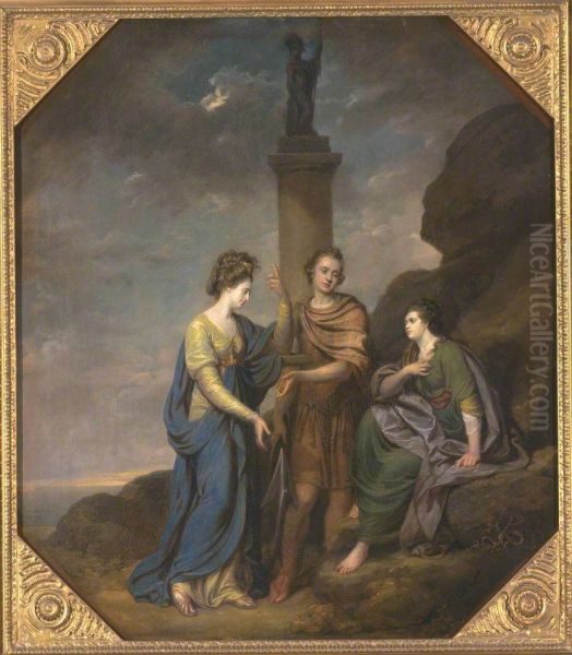Portrait of a Gentleman, his Wife and Sister, in the Character of Fortitude introducing Hope as the Companion to Distress ('The Witts Family Group') - view 1