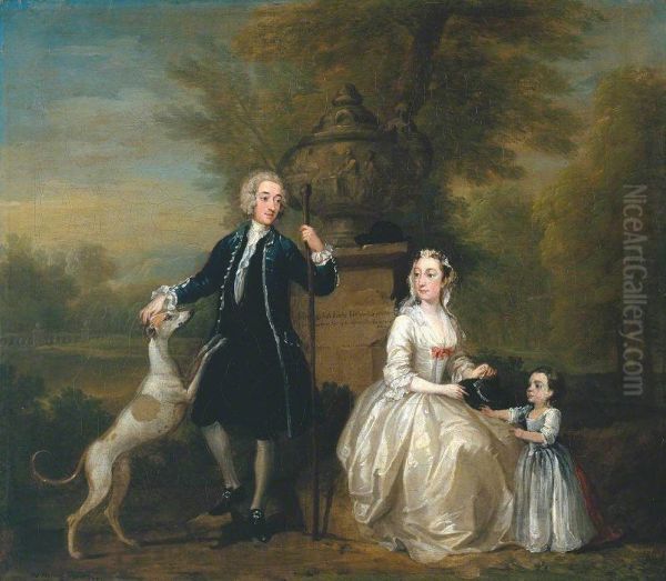 Ashley Cowper with his Wife and Daughter - view 1