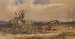 Sportsmen in Scottish Dress Driving to the Moors by Charles Cooper Henderson