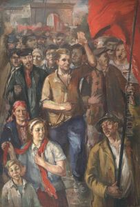 The working people of the uprising on 21 June 1940 in Tartu" by Andrus Johani