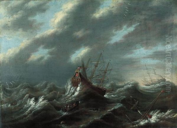 Storm at sea. - view 1