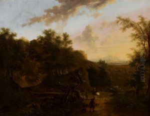 Italian landscape by Frederik de Moucheron