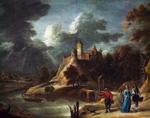 Landscape with a Family and the Castle "Dry Toren"