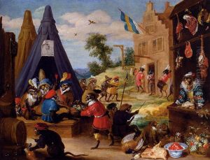A Monkey Encampment by David Teniers the Younger