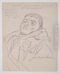Reino Vuolle, kaatunut jaakari by Akseli Valdemar Gallen-Kallela