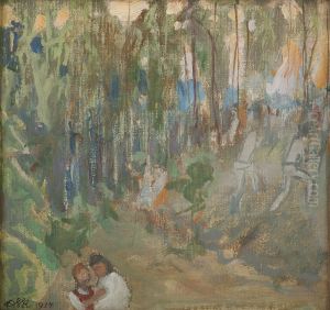 Vainovalkeat by Akseli Valdemar Gallen-Kallela
