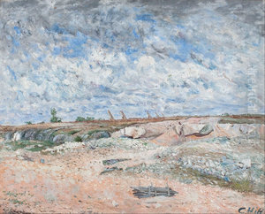 Landscape with drifting clouds Landscape with drifting clouds