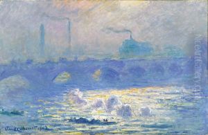 Waterloo Bridge by Claude Oscar Monet