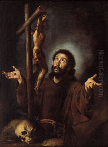 St Francis of Assisi adoring the Crucifix St Francis of Assisi adoring the Crucifix