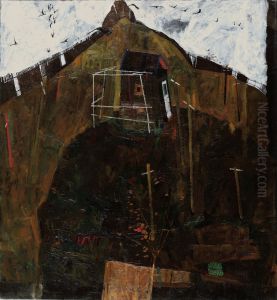 Landscape with raven