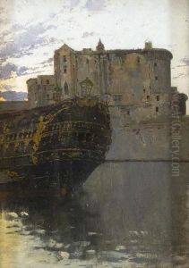 Brigantino Al Maschio Angioino by Ettore Cercone