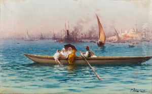 Amusement on the Caique by Fausto Zonaro