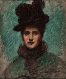 Portrait of a Lady (Elizabeth Boott Duveneck) by Frank Duveneck