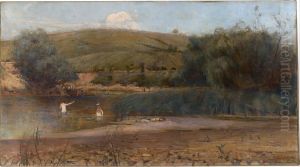 The Yarra, Heidelberg by Charles Conder