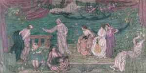 Festival of Venice by Edmond-Francois Aman-Jean