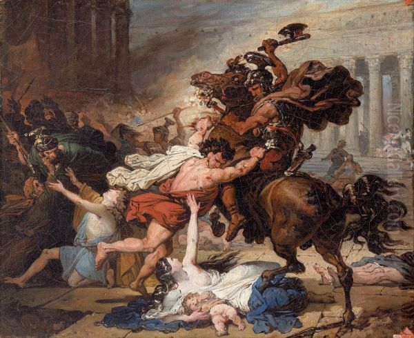 Study for Destruction of Jerusalem by the Romans - view 1
