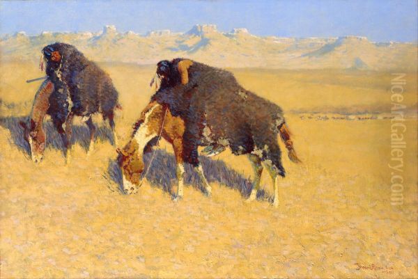 Indians Simulating Buffalo - view 1