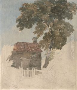 Cottage and Trees Cottage and Trees